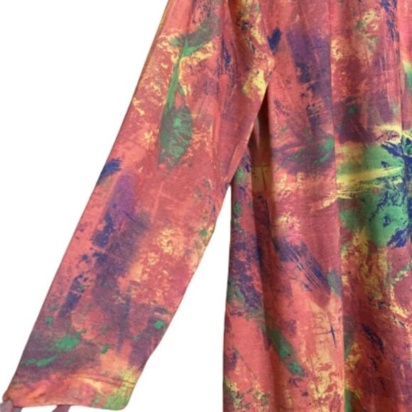 philosophy WOMEN’s VIBRANT PINK MULTI ABSTRACT PRINT TUNIC FLOWY TOP Size-XXL - Picture 4 of 5